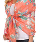 Sakkas Nichole summer gauze featherweight patterned versitile sheer scarf wrap