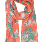 Sakkas Nichole summer gauze featherweight patterned versitile sheer scarf wrap