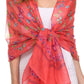 Sakkas Nichole summer gauze featherweight patterned versitile sheer scarf wrap