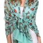 Sakkas Nichole summer gauze featherweight patterned versitile sheer scarf wrap
