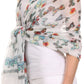 Sakkas Nichole summer gauze featherweight patterned versitile sheer scarf wrap