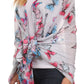 Sakkas Nichole summer gauze featherweight patterned versitile sheer scarf wrap