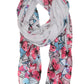 Sakkas Nichole summer gauze featherweight patterned versitile sheer scarf wrap