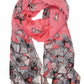 Sakkas Nichole summer gauze featherweight patterned versitile sheer scarf wrap