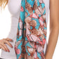 Sakkas Nichole summer gauze featherweight patterned versitile sheer scarf wrap