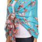 Sakkas Nichole summer gauze featherweight patterned versitile sheer scarf wrap