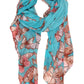 Sakkas Nichole summer gauze featherweight patterned versitile sheer scarf wrap