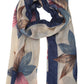 Sakkas Nichole summer gauze featherweight patterned versitile sheer scarf wrap