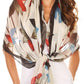 Sakkas Nichole summer gauze featherweight patterned versitile sheer scarf wrap
