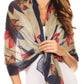 Sakkas Nichole summer gauze featherweight patterned versitile sheer scarf wrap