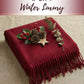 Sakkas Booker Cashmere Feel Solid Colored Unisex Winter Scarf With Fringe