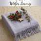 Sakkas Booker Cashmere Feel Solid Colored Unisex Winter Scarf With Fringe