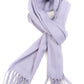 Sakkas Booker Cashmere Feel Solid Colored Unisex Winter Scarf With Fringe