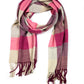 Sakkas Booker Cashmere Feel Solid Colored Unisex Winter Scarf With Fringe