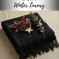 Sakkas Booker Cashmere Feel Solid Colored Unisex Winter Scarf With Fringe