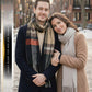 Sakkas Booker Cashmere Feel Solid Colored Unisex Winter Scarf With Fringe
