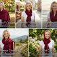 Sakkas Booker Cashmere Feel Solid Colored Unisex Winter Scarf With Fringe