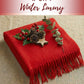 Sakkas Booker Cashmere Feel Solid Colored Unisex Winter Scarf With Fringe
