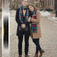 Sakkas Booker Cashmere Feel Solid Colored Unisex Winter Scarf With Fringe