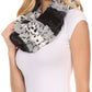 Sakkas Manula Long Wide Infinity Wrap Around Fuzzy Fur Fall Winter Classic Scarf