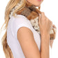 Sakkas Manula Long Wide Infinity Wrap Around Fuzzy Fur Fall Winter Classic Scarf