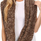 Sakkas Mellah Long Wide Soft Fuzzy Furry Fur Infinity Fall Winter Wrap Scarf