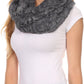Sakkas Mellah Long Wide Soft Fuzzy Furry Fur Infinity Fall Winter Wrap Scarf
