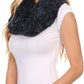 Sakkas Mellah Long Wide Soft Fuzzy Furry Fur Infinity Fall Winter Wrap Scarf