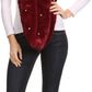 Sakkas Sabby Long Thin Faux Fur Pearl Embellishment Warm Soft Infinity Scarf