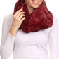 Sakkas Sabby Long Thin Faux Fur Pearl Embellishment Warm Soft Infinity Scarf