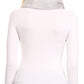 Sakkas Sabby Long Thin Faux Fur Pearl Embellishment Warm Soft Infinity Scarf
