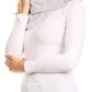 Sakkas Sabby Long Thin Faux Fur Pearl Embellishment Warm Soft Infinity Scarf