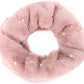 Sakkas Sabby Long Thin Faux Fur Pearl Embellishment Warm Soft Infinity Scarf