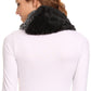 Sakkas Dalien Short Length Two Sided Faux Fur Ribbed Cable Knit Infinity Scarf