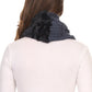 Sakkas Dalien Short Length Two Sided Faux Fur Ribbed Cable Knit Infinity Scarf