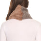 Sakkas Sele Short Two Textured Faux Fur Ribbed Knit Mixed Designed Infinity Scarf