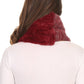 Sakkas Sele Short Two Textured Faux Fur Ribbed Knit Mixed Designed Infinity Scarf