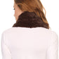 Sakkas Maye short Two Sided Faux Fur Multi Colored Bolcked Wrap Infinity Scarf