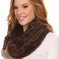 Sakkas Maye short Two Sided Faux Fur Multi Colored Bolcked Wrap Infinity Scarf