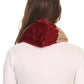 Sakkas Maye short Two Sided Faux Fur Multi Colored Bolcked Wrap Infinity Scarf