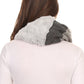Sakkas Maye short Two Sided Faux Fur Multi Colored Bolcked Wrap Infinity Scarf