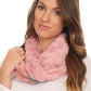 Sakkas Maye short Two Sided Faux Fur Multi Colored Bolcked Wrap Infinity Scarf