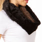 Sakkas Julie Short Wrap Around Two Sided Faux Fur And Ribbed Knit Infinity Scarf