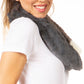 Sakkas Julie Short Wrap Around Two Sided Faux Fur And Ribbed Knit Infinity Scarf