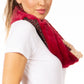 Sakkas Julie Short Wrap Around Two Sided Faux Fur And Ribbed Knit Infinity Scarf