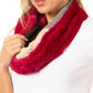 Sakkas Julie Short Wrap Around Two Sided Faux Fur And Ribbed Knit Infinity Scarf