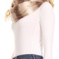 Sakkas Rhie Long Lightweight Faux Fur Ombre Colored Warm Soft Infinity Scarf