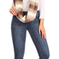 Sakkas Rhie Long Lightweight Faux Fur Ombre Colored Warm Soft Infinity Scarf