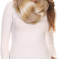 Sakkas Rhie Long Lightweight Faux Fur Ombre Colored Warm Soft Infinity Scarf