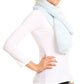 Sakkas Malen Long Rectangle Faux Fur Warm Soft Furry Wrap Around Loophole Scarf